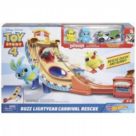 Buzz Lightyear Carnaval de Rescate Toy Story 4 Hot Wheels-JuguetesFugaz-Niños