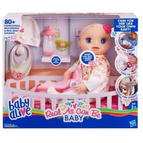 Baby Alive  Muñeca Interactiva Mi Bebita de Verdad-JuguetesFugaz-
