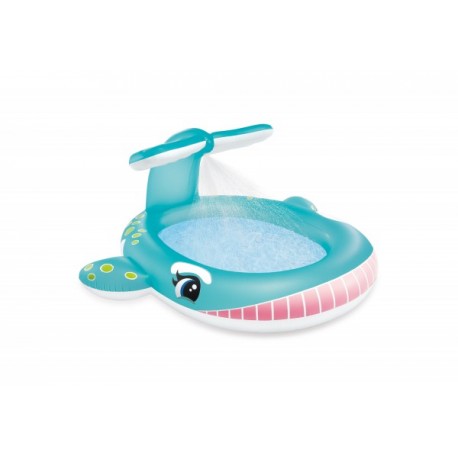 Piscina Inflable de Ballena con Aspersor -Intex-JuguetesFugaz-Exterior