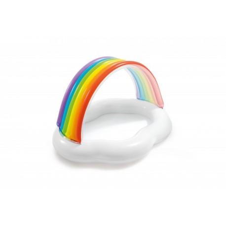 Alberca Inflable para Bebe Arcoiris Intex-JuguetesFugaz-Exterior