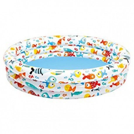 Piscina Inflable Peces 1.32m x 28cms  -Intex-JuguetesFugaz-Exterior