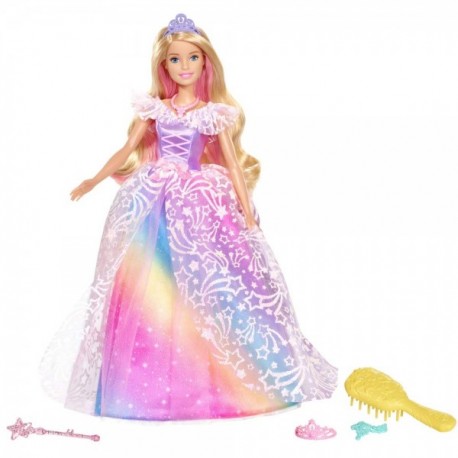 Barbie Dreamtopia Superprincesa Vestido Brillante con Accesorios-JuguetesFugaz-Barbie