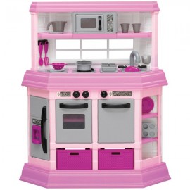 Cocina con Accs Color Rosa con Luz y Sonido - American Plastic-JuguetesFugaz-Bebés