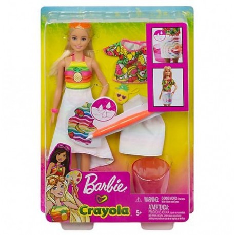 Barbie Crayola Sorpresa de Frutas-JuguetesFugaz-Barbie