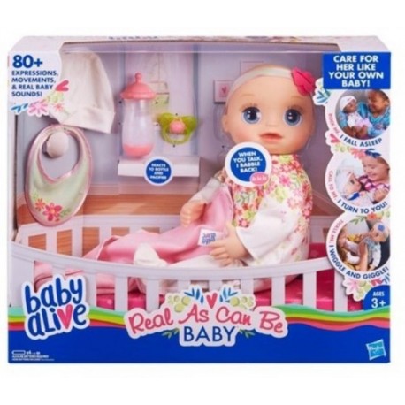 Baby Alive  Muñeca Interactiva Mi Bebita de Verdad-JuguetesFugaz-Niñas