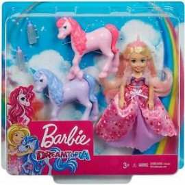 Barbie chelsea y unicornios-JuguetesFugaz-Barbie