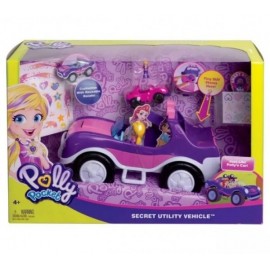 Polly Pocket Convertible Secreto Todoterreno Color Rosa-JuguetesFugaz-Niñas