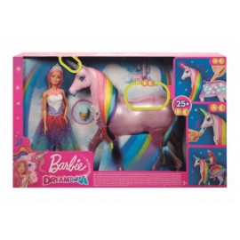 barbie unicornio de luces magicas-JuguetesFugaz-Barbie