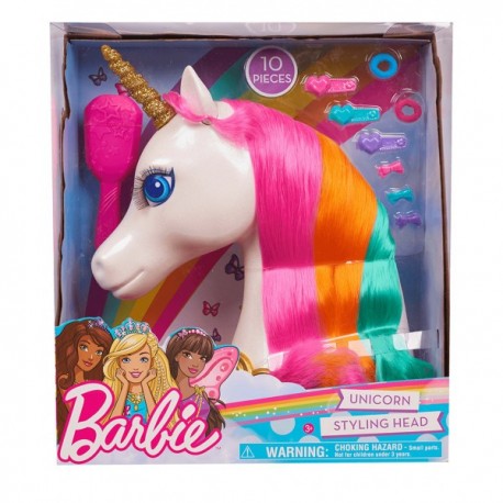 Barbie dreamtopia unicornio peinados y accesorios magicos-JuguetesFugaz-Barbie