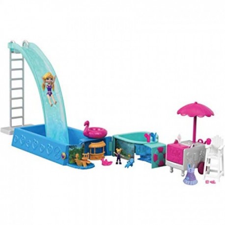 Polly Pocket Alberca de Sorpresas Ocultas Splashtastic-JuguetesFugaz-Niñas