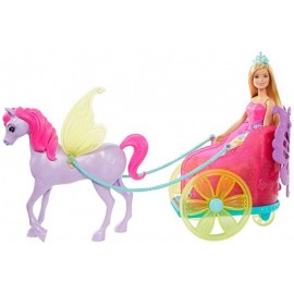Barbie Princesa con Carruaje-JuguetesFugaz-Dreamtopia