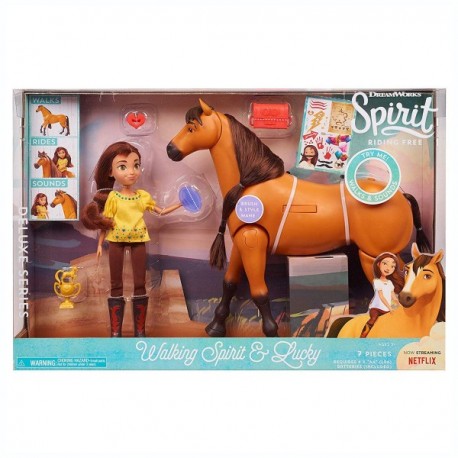 Spirit muñeca cabalgando con lucky-JuguetesFugaz-Niñas