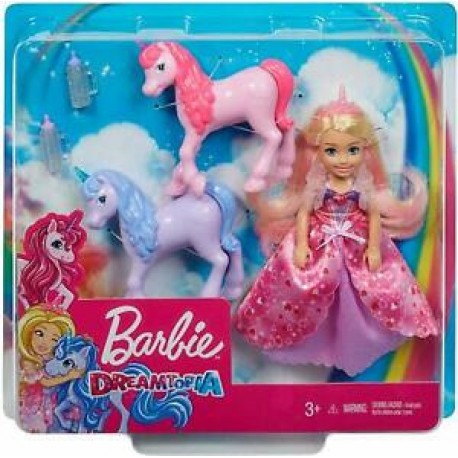 Barbie chelsea y unicornios-JuguetesFugaz-Niñas