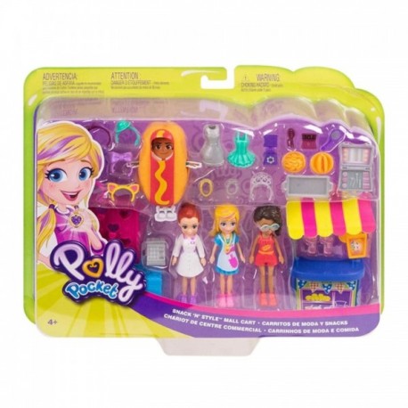 POLLY POCKET CARRITO DE MODAS Y SNACK-JuguetesFugaz-Niñas