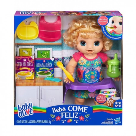 Bebe Come Feliz Baby Alive-JuguetesFugaz-Niñas