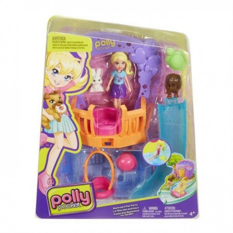 Polly Pocket Fiesta En El Parque De Mascotas -Mattel-JuguetesFugaz-Niñas