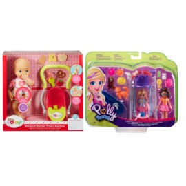 Combo LittleM bebe luch + PollyP juegos de mascotas-JuguetesFugaz-Little Mommy