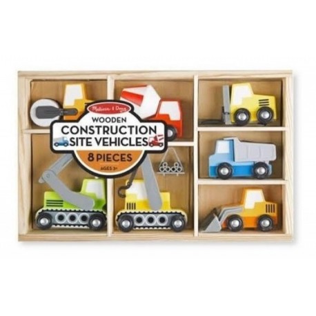 Vehículos De Construcción 8 Piezas- Melissa & Doug-JuguetesFugaz-Autos