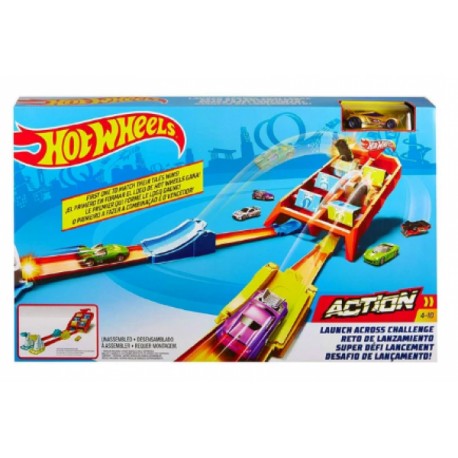 Pista vueltas y choques Hot wheels-JuguetesFugaz-Autos