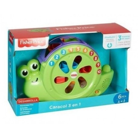 Caracol 3 en 1 Ríe y Aprende - Fisher Price-JuguetesFugaz-Fisher-Price