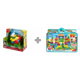 Combo Mickey Surt De Aviones Div + Bolsa Para Construir 150 P.-JuguetesFugaz-Niños