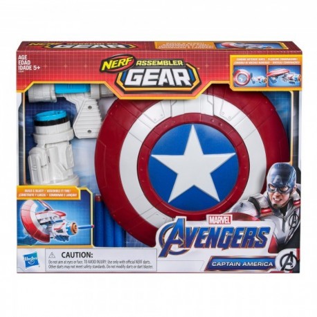 Nerf Captain America Assembler Gear: Avengers Endgame-JuguetesFugaz-Marcas