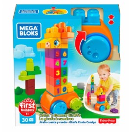 Mega Bloks- Jirafa cuenta y Rueda-JuguetesFugaz-Fisher-Price