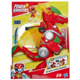 Power Rangers red ranger y dragon thunderzord-JuguetesFugaz-Marcas