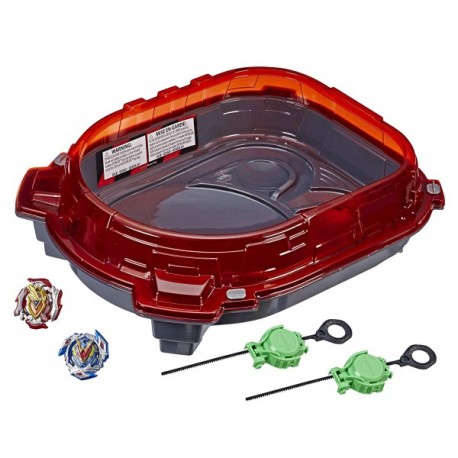 Juego de Batalla Beyblade Rail Rush Turbo Slingshock-JuguetesFugaz-Niños