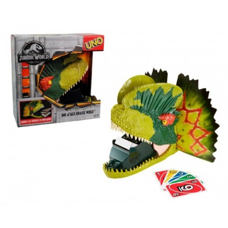 Uno Dino Attack Jurassic World-JuguetesFugaz-Marcas