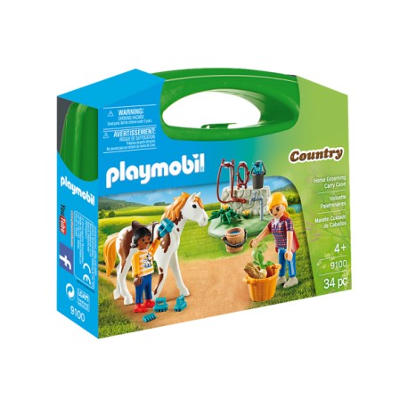 Maletin Grande Cuidado de Caballos - Playmobil-JuguetesFugaz-Niños