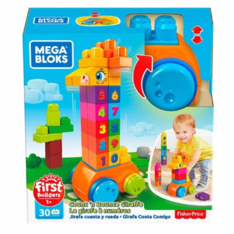 Mega Bloks- Jirafa cuenta y Rueda-JuguetesFugaz-1 año