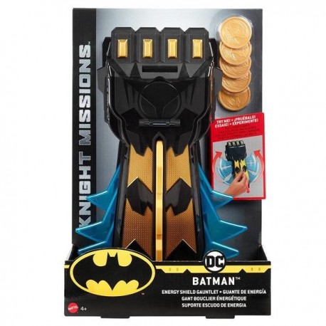 DC COMICS BATMAN GUANTE DE ENERGÍA CON ESCUDO-JuguetesFugaz-Niños