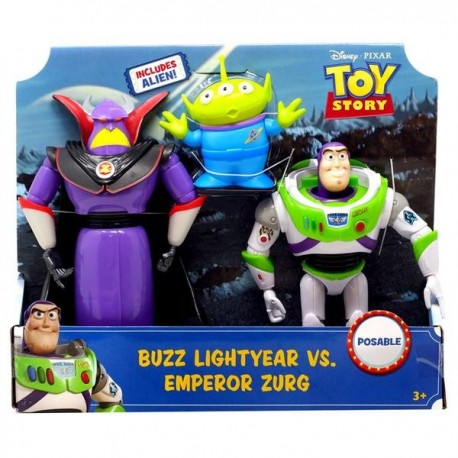 Paquete De 3 Figuras Buzz y  Zurg Disney Pixar-JuguetesFugaz-Niños