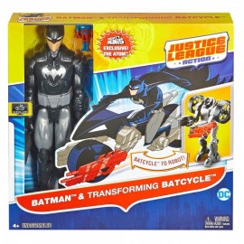 Batman y Vehículo Transformable DC Comics-JuguetesFugaz-Niños