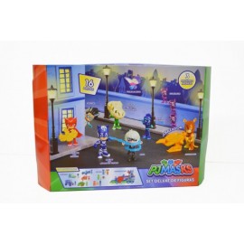 PJ MASK SET FIGURAS 12 PERSONAJES-JuguetesFugaz-Niños