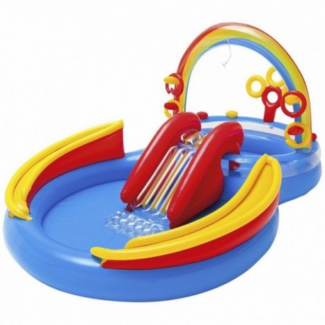 Centro Divertido de Juegos Inflable Arcoiris Intex-JuguetesFugaz-Niños