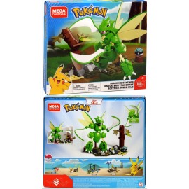 Pokémon Scyther Corta Arbol  -Mega Construx-JuguetesFugaz-Niños