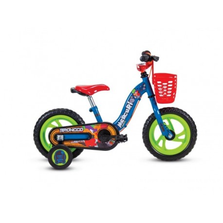 BICICLETA BRONCO R12 AZUL Y VERDE-JuguetesFugaz-Rodada 12