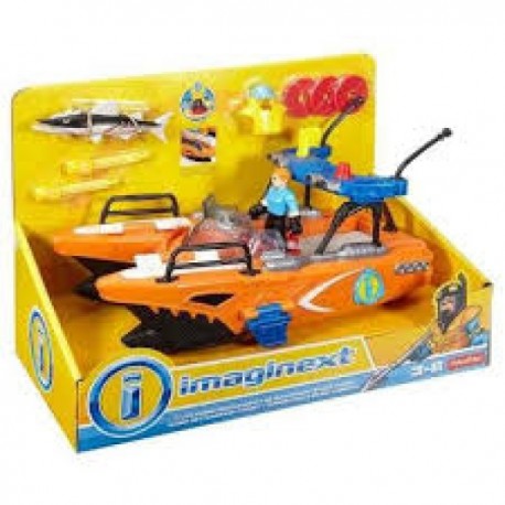 Fisher Price Imaginext Barco Turbo Rescate-JuguetesFugaz-