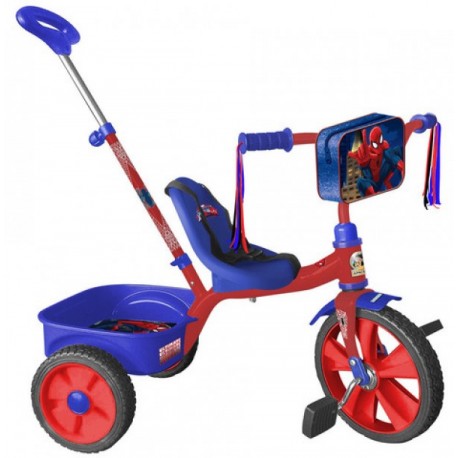 Triciclo Spiderman con Bastón-JuguetesFugaz-